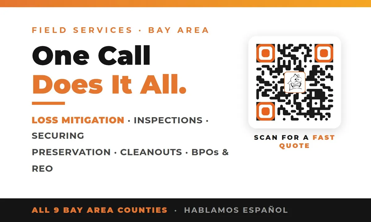 Distressed Property Investments business card back designed by Phantom Era